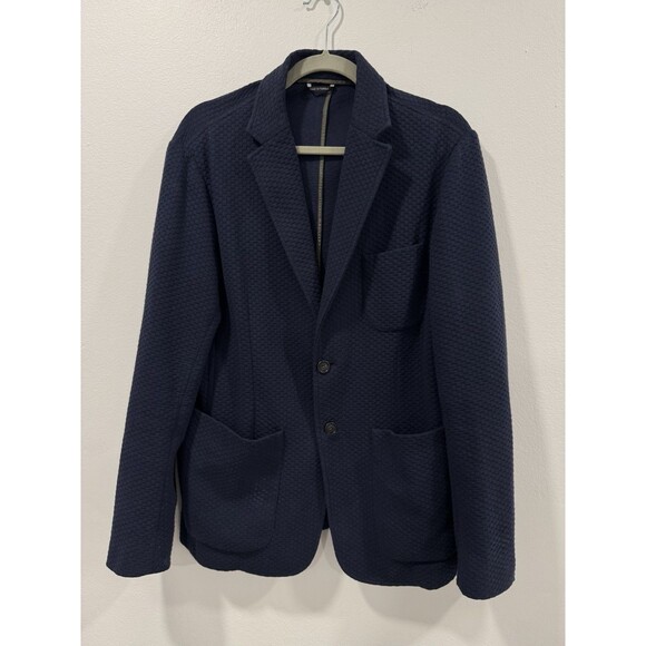 Z Zegna Mens Polyester Cotton Blend Outdoor Stitch Blazer Jacket XL  54 - Picture 1 of 6